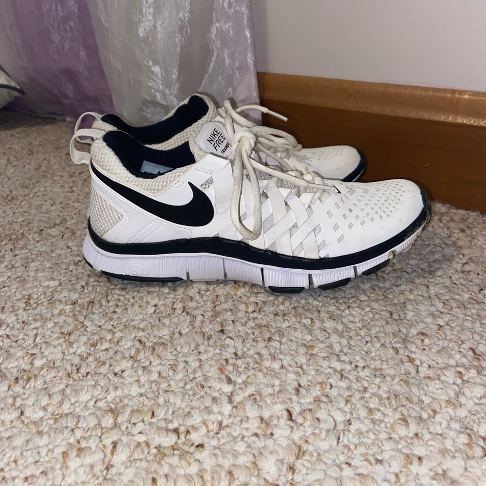 Nike White and Black Athletic Shoes